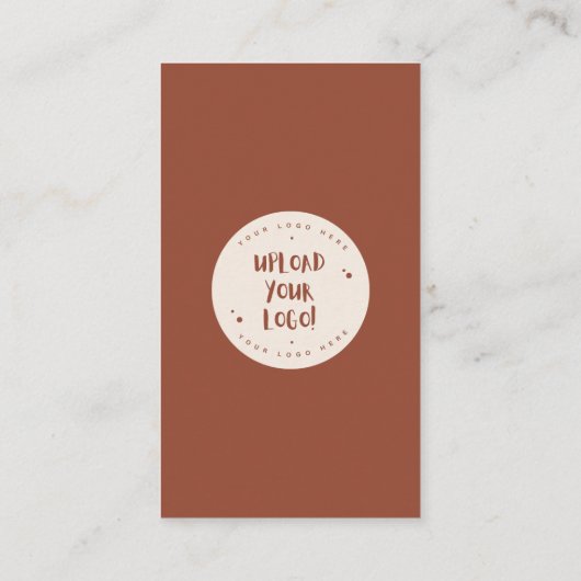 ボヘミアンテラコッタロゴConnect With Us Qr Code 名刺 (裏面)