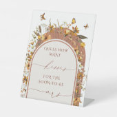 ボヘミアンテラコッタワイルドフラワーズブライダルシャワー 台座サイン (正面)