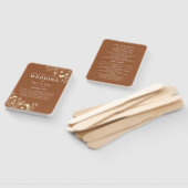 ボヘミアンテラコッタ結婚式 プログラム ハンドファン (組立なし)