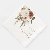 ボヘミアンテラコッタ花模様ウェディングレセプション (コーナー)