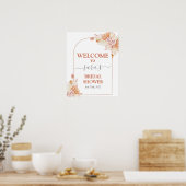ボヘミアンテラコッタ ウェディングシャワー ウェルカムサイン ポスター (キッチン)