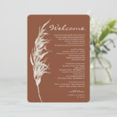 ボヘミアンテラコッタ ウェディング ウェルカム 旅程 プログラム (スタンド正面)