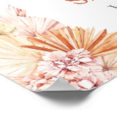 ボヘミアンテラコッタ ブライダルシャワー ウェルカムサイン ポスター (角)