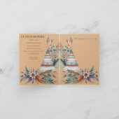 ボヘミアンテーマのドリームキャッチャー 招待状 (内部)