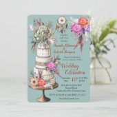 ボヘミアンテーマのドリームキャッチャー 招待状 (スタンド正面)