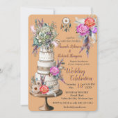 ボヘミアンテーマのドリームキャッチャー 招待状 (正面)