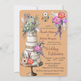 ボヘミアンテーマのドリームキャッチャー 招待状