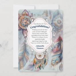 ボヘミアンテーマのドリームキャッチャー 招待状