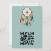 ボヘミアンテーマの夢 招待状 (裏面)