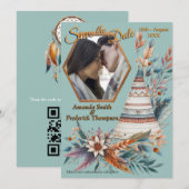 ボヘミアンテーマの夢 招待状 (正面/裏面)