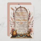 ボヘミアンテーマの夢 招待状 (正面/裏面)