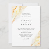 ボヘミアンデザートウォーターカラーウェディング 招待状 (正面)