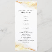 ボヘミアンデザートウォーターカラー洗いウェディング プログラム (正面)