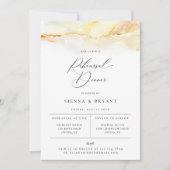 ボヘミアンデザートウォーターカラー リハーサルディナー 案内状 (正面)