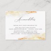 ボヘミアンデザートウォーター結婚カラーの宿泊施設 エンクロージャーカード (正面)