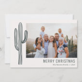 ボヘミアンデザートカボスファミリーフォトホリデーカード シーズンカード (正面)