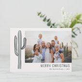 ボヘミアンデザートカボスファミリーフォトホリデーカード シーズンカード (スタンド正面)