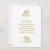 ボヘミアンデザートベビーシャワーガール招待状 招待状 (裏面)