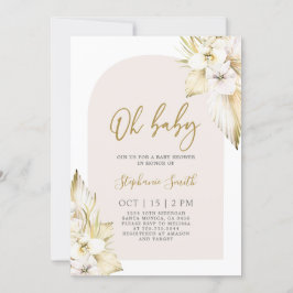 ボヘミアンデザートベビーシャワーガール招待状 招待状