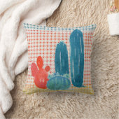 ボヘミアンデザートボホレトロサボスウォーターカラーアート クッション (ブランケット)