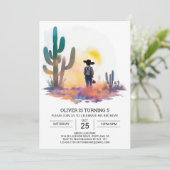 ボヘミアンデジタルカウボーイ誕生日 招待状 (スタンド正面)