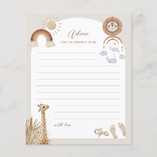 ボヘミアントイズGiraffe Sunアドバイス チラシ (正面)