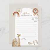 ボヘミアントイズGiraffe Sunアドバイス 招待状 (正面/裏面)