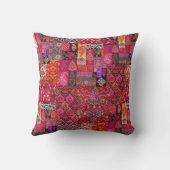 ボヘミアントライバルインディアンテクスチャ クッション (裏面)