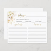 ボヘミアントロピカルブライダルシャワーレシピカード (正面/裏面)