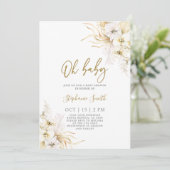 ボヘミアントロピカルベビーシャワーガール招待状 招待状 (スタンド正面)