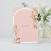 ボヘミアンドライパーム&ポンパスグラス 出欠カード (スタンド正面)