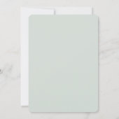 ボヘミアンドライブーケブルーブライダルシャワー 招待状 (裏面)