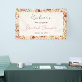 ボヘミアンドライラスティックオータムフォールズブライダルシャワー 横断幕 (トレードショー)