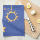 ボヘミアンドリームキャッチャーThunder_Cove キッチンタオル (四つ折り)