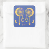 ボヘミアンドリームキャッチャーThunder_Cove スクエアシール (バッグ)