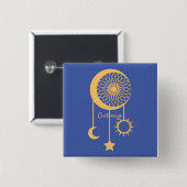 ボヘミアンドリームキャッチャーThunder_Cove 缶バッジ (正面&裏面)