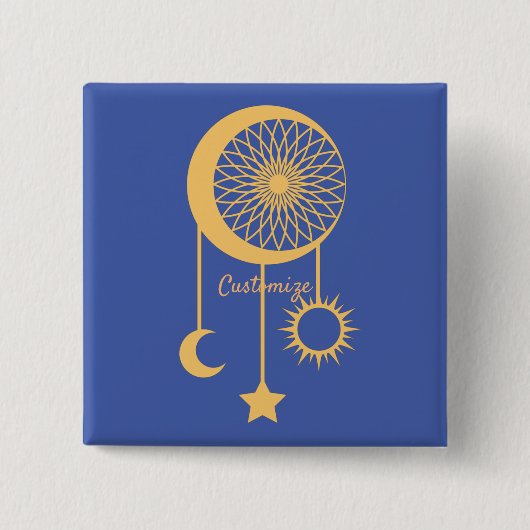 ボヘミアンドリームキャッチャーThunder_Cove 缶バッジ (正面)