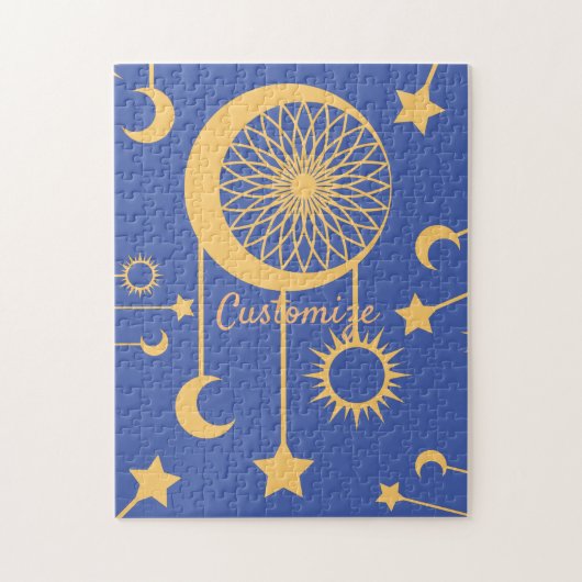 ボヘミアンドリームキャッチャーThunder_Cove Napkins ジグソーパズル (縦)