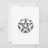 ボヘミアンナチュラル ペイガン ウィカ 結婚式 招待状 (裏面)