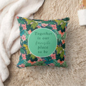 ボヘミアンハイビスカス ウェディング クッション (ブランケット)