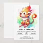 ボヘミアンハウスモンキーバースデー 招待状 (正面/裏面)