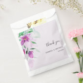 ボヘミアンバイオレットウォーターカラーアートフラワー フェイバーバッグ (封をした状態)