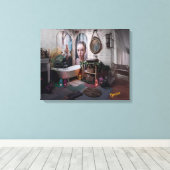 "ボヘミアンバスブリス – フェアリーとエレガンスフェミニン キャンバスプリント (インサイチュ (ウッドフロア))