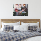 "ボヘミアンバスブリス – フェアリーとエレガンスフェミニン キャンバスプリント (インサイチュ (寝室))