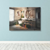 ボヘミアンバスブリス – フェアリーフェミニンとエレガンス» キャンバスプリント (インサイチュ (ウッドフロア))