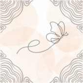 ボヘミアンバタフライデザインオンシール シール (正面)