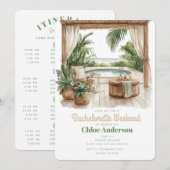 ボヘミアンバチェロレッテ | 4日間の旅程 招待状 (正面/裏面)