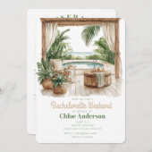 ボヘミアンバチェロレッテ | 4日間の日程 招待状 (正面/裏面)