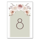 ボヘミアンバラアーチウェディングレセプション テーブルナンバー (正面)
