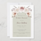 ボヘミアンバラアーチブライダルシャワー 招待状 (正面)